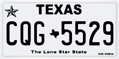 TX license plate CQG5529
