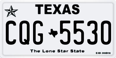 TX license plate CQG5530