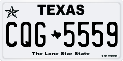 TX license plate CQG5559