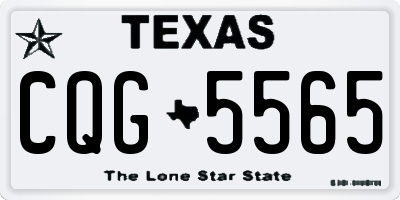 TX license plate CQG5565