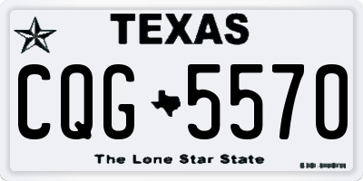 TX license plate CQG5570