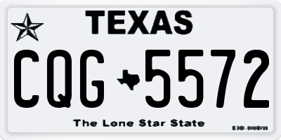 TX license plate CQG5572