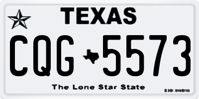 TX license plate CQG5573
