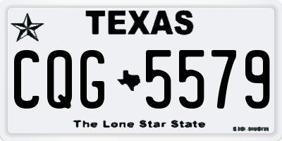 TX license plate CQG5579
