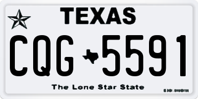 TX license plate CQG5591