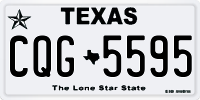TX license plate CQG5595