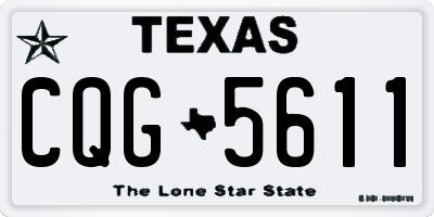 TX license plate CQG5611