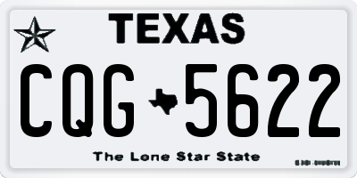 TX license plate CQG5622