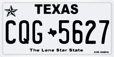 TX license plate CQG5627