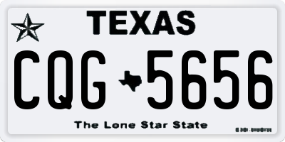 TX license plate CQG5656