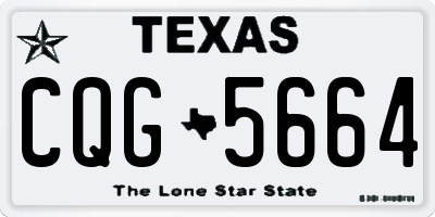 TX license plate CQG5664