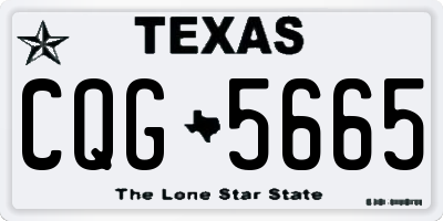 TX license plate CQG5665