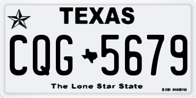 TX license plate CQG5679