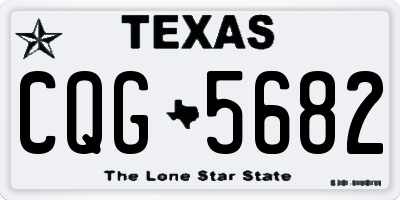 TX license plate CQG5682