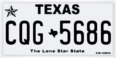 TX license plate CQG5686