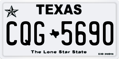 TX license plate CQG5690