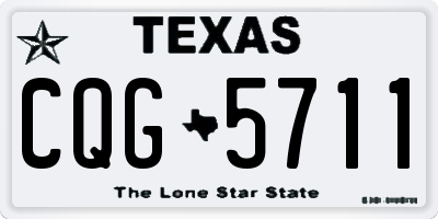 TX license plate CQG5711