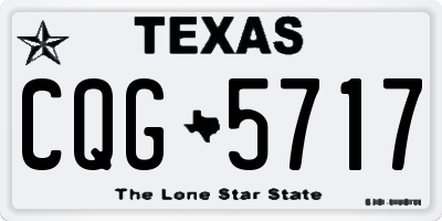 TX license plate CQG5717