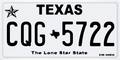 TX license plate CQG5722