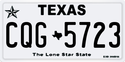 TX license plate CQG5723