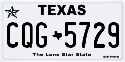 TX license plate CQG5729