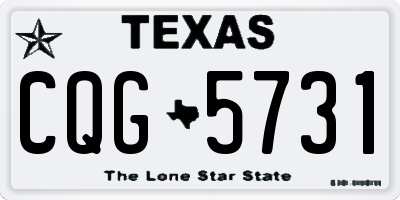 TX license plate CQG5731
