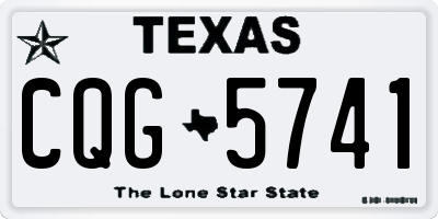 TX license plate CQG5741