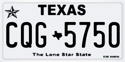 TX license plate CQG5750