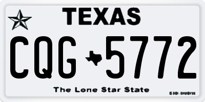 TX license plate CQG5772