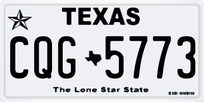 TX license plate CQG5773