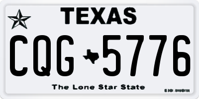 TX license plate CQG5776