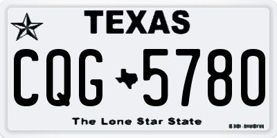 TX license plate CQG5780