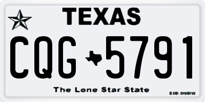 TX license plate CQG5791