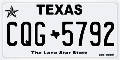 TX license plate CQG5792