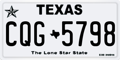 TX license plate CQG5798