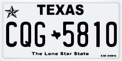 TX license plate CQG5810