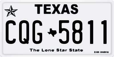 TX license plate CQG5811