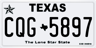 TX license plate CQG5897