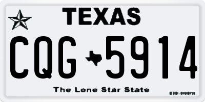 TX license plate CQG5914