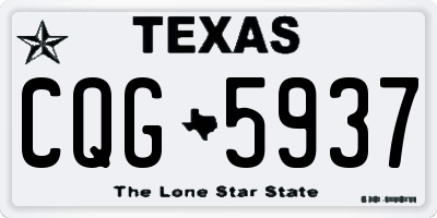 TX license plate CQG5937