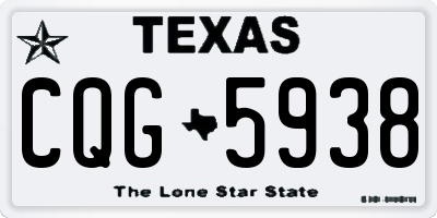 TX license plate CQG5938