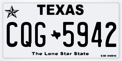 TX license plate CQG5942