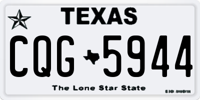 TX license plate CQG5944