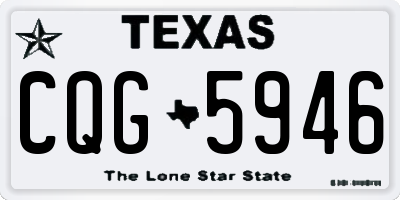 TX license plate CQG5946