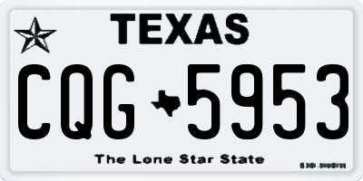 TX license plate CQG5953