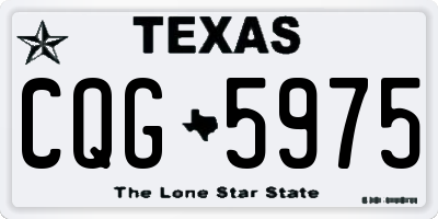TX license plate CQG5975