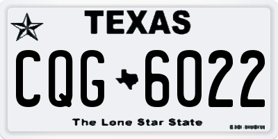 TX license plate CQG6022