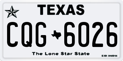 TX license plate CQG6026