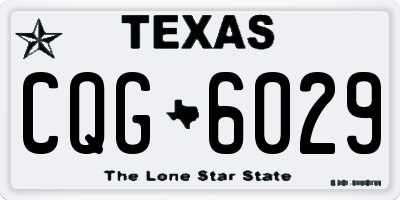 TX license plate CQG6029