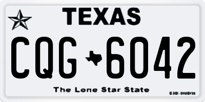 TX license plate CQG6042